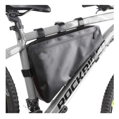 China Generous Capacity Bike Frame Bag 7L Large Triangle Bike Bag 100% Recycling Waterproof-Resistant Package To Store Wallet Wrench Mobile Tool Accessories for sale