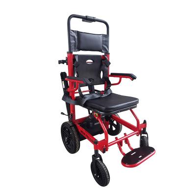 China Aluminum Alloy Full Automatic Electric Foldable Stair Climbing Wheelchair For The Elderly for sale