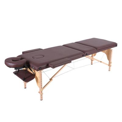 China Modern Wholesale Portable Foldable Beauty Massage Moxibustion Tattoo Spa Bed Club Home Massage Table for sale