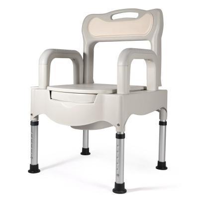 China Lightweight Sturdy and Durable Adjustable Brace for Pregnant Women Older Household Bedpan Toilet Commode Indoor Chair for sale