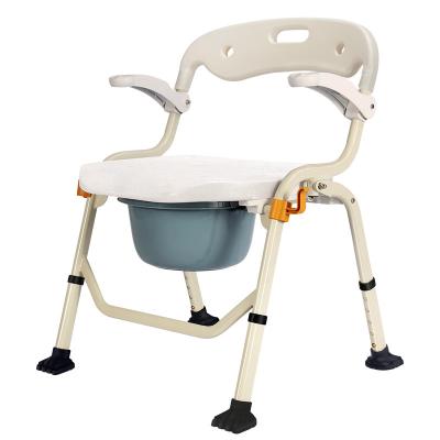 China Sturdy and Durable High Back Adjustable Comfortable Pregnant Women High Back Bedpan Toilet Commode Indoor Chair for sale