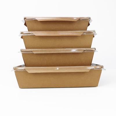 China Eco-friendly Materials Biodegradable Microwavable Wholesale Recycled Food Takeout Paper Lunch Box for sale