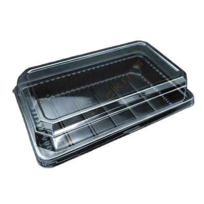 China JM Food Grade PP/PGM Disposable Packing Biodegradable Sushi Tray for sale