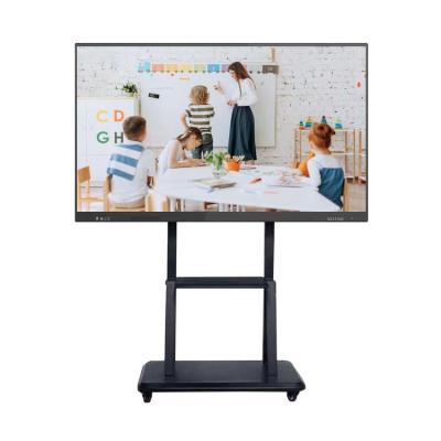 China ODM 65 Inch 2K/4K Indoor Android/PC Display Vertical Standing With Casters LCD Panel Touch Interactive Whiteboard for sale