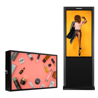 China ODM 55Inch Waterproof Outdoor Kiosk Panel LCD Digital Screen Android Screen Outdoor LCD Display Screen Outdoor Signage for sale