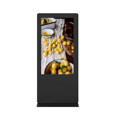 China ODM 65Inch Outdoor Advertising Display Gas Station POS Touch Screen Advertising Player Kiosk Super Thin Outdoor Digital Signage for sale