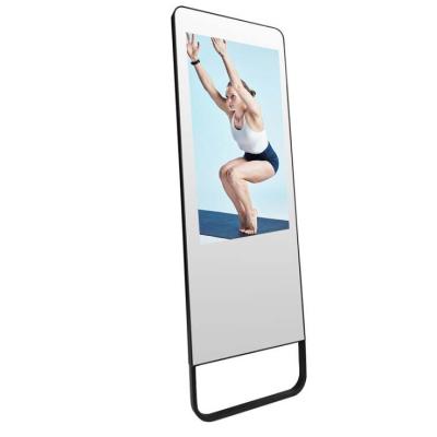 China Gym ODM 43 Inch HD LCD Show Smart Android WiFi System Health System Magic Glass Fitness Mirror for sale