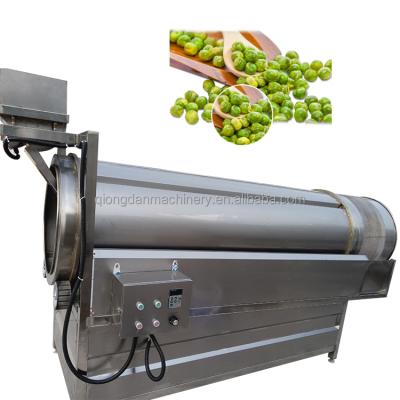 China Factory Drum Snack Seasoning Machine Potato Chips Peanut Seasoning Mixing Machine for Flavors for sale