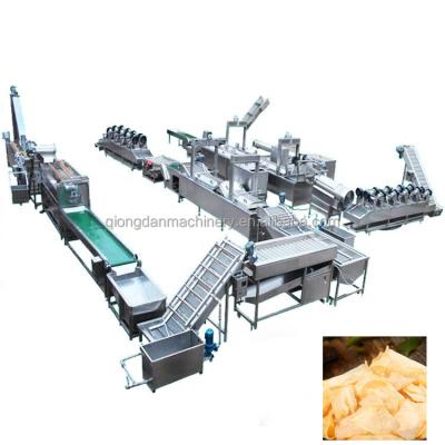 China food & Full Automatic Frozen Crispy Line French Fries Beverage Factory Potato Chips Machine Production Machinery for sale