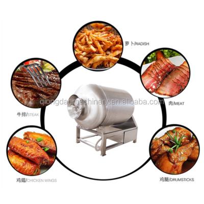 China Vegetable processing plant SUS vacuum roll kneading machine meat tumbler marinator machine for marinating chicken duck fish vegetables for sale