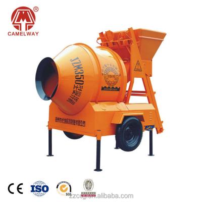 China Electric Diesel Mobile Portable Self Loading Cement Concrete Concrete Mixer Machine Price 560L for sale