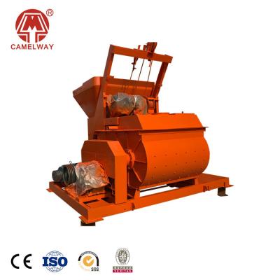 China Hot Selling Good Price Twin Shaft Prepared Stationary Concrete Mixer Construction Plant for sale