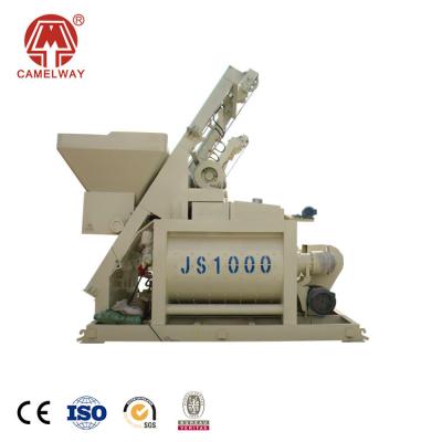 China Continuous JS1000 Horizontal Axles Construction Equipment Concrete Mixer Machine â ‰ ¤ 60/80mm for sale