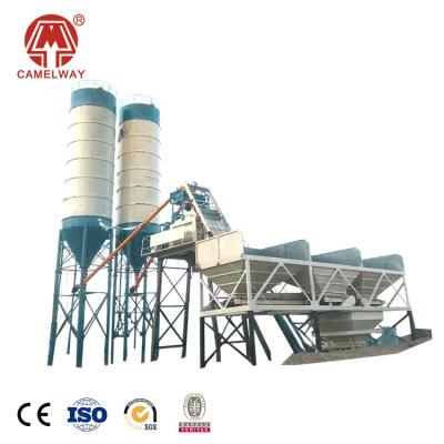 China HZS35 Construction Projects Small Dry Mix Stationary Concrete Batching Plant for sale