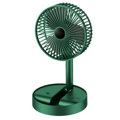 China Fold + Standing Telescopic Folding Fan USB Products Handheld Pedestal Rechargeable Portable Electric Fan Summer Telescopic Folding Fan For Office for sale