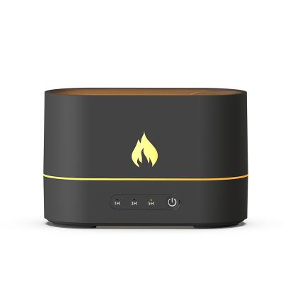 China Hotel Amazon Best Selling Home Appliances Flame Fire 3D Shaped Portable USB Powered Air Humidifier Diffuser for sale