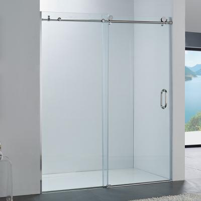 China Modern Frameless Shower Door Interior Glass Shower Door Hardware Sliding Shower Door for sale