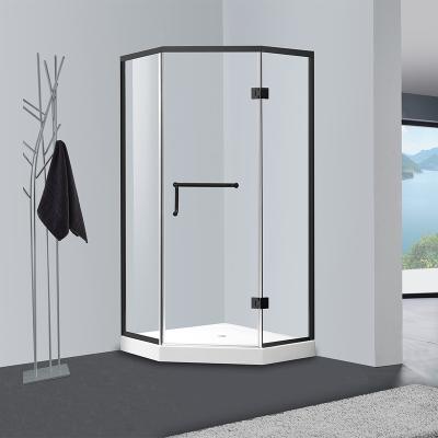 China Modern Diamond Shape Bathroom Tempered Glass Shower Enclosure Room for sale