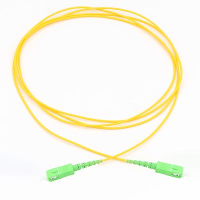 China Telecom FTTH SC/APC to SC/APC 3m Singlemode Simplex LSZH SFP Fiber Optic Patch Cord for sale