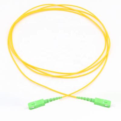 China FTTH SC/APC to SC/APC 3m Singlemode Simplex LSZH SFP Fiber Optic Patch Cord for sale