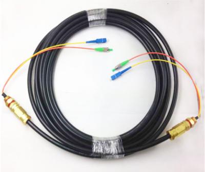 China Outdoor 10 Meters 2 Core SM SC/APC Fiber Optic Jumper Cable Patch Cord Pigtail 2 CORE 10m SC APC Jumper for sale