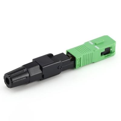 China Ftth Telecommunication FTTH SC APC Fast Fiber Optic Connectors for sale