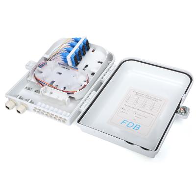 China Outdoor FTTH FTTB FTTX Network Ip65 Waterproof 8 12 16 24 Core Ftth Fiber Optic Termination Distribution Box for sale