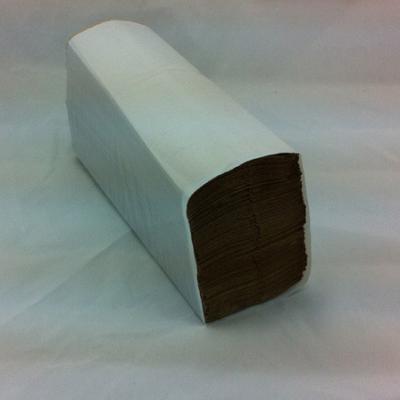 China 4000pcs Recycled Pulp Kraft Brown C Ply Paper Towel for sale