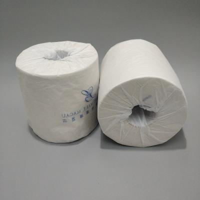 China Recycled Pulp 400Sheets100% Recycle Pulp White Color Toilet Paper Tissue Paper Roll for sale