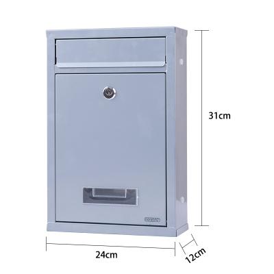 China YOOBOX Wall Mounted Modern Home Shaped Mailbox Outdoor Mailbox Small Door Building Mailbox for sale