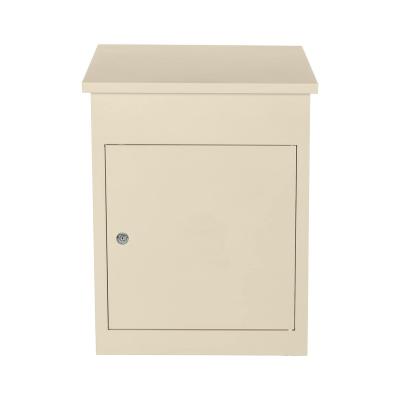 China Durable Anti Theft Parcel Box Wall Mount Parcel Box Courier Small Drop Parcel Outdoor Box White Color for sale