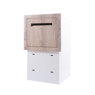 China Durable Outdoor Garden Parcel Mail Drop Box Wall Mounted Drop Guard Against Theft Parcel Box for sale