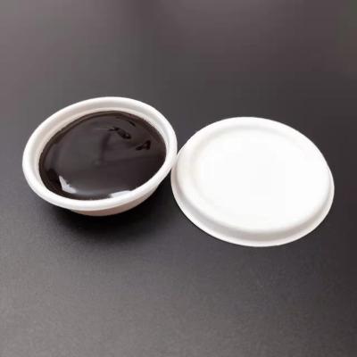 China 100% Biodegradable Disposable Biodegradable Sugarcane 1oz Bagasse Pulp Sauce Party Mini Cup With Lid for sale