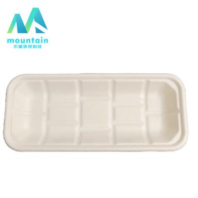 China Disposable Amazon Hit Heavy Duty Bagasse Dinnerware Sets Party BBQ Serving Tray for sale