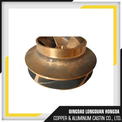 China Peças giradas fazendo à máquina da precisão do impulsor do CNC bronze de bronze para as bombas à venda