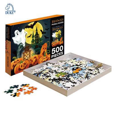 China 300g CCNB+1000g Gray Cardboard Halloween Puzzle-500pcs for sale