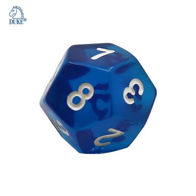 China Eco - Friendly Plastic Material 12 Sided Polyhedral Game Dies for sale