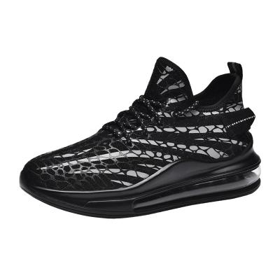 China Fashion trend men's new sports running comfortable woven basketball net surface shoes non-slip personality for sale