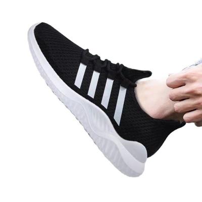 China Cushioning Men Casual Shoes Spring Air Cushion Autumn Breathable Sneakers Flying Woven Mesh Sports Shoes for sale