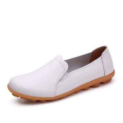 China Deodorizing Loafers For Women Comfortable Slip On Casual Leather Walking Outdoor Shoes Flats Workout Stylish Shoes for sale