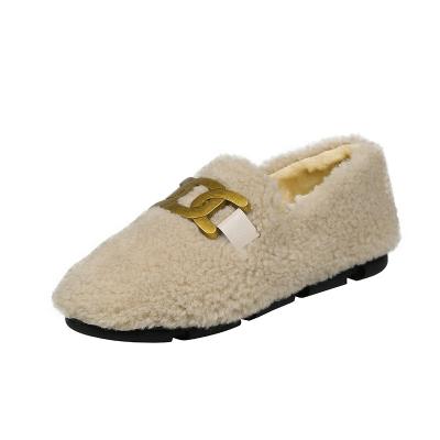 China Comfortable Deodorization Winter Women Warm Cotton Fluffy Shoes for sale