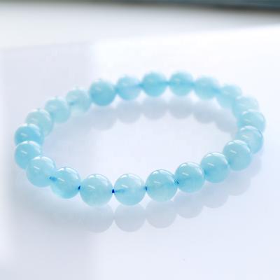 China High Quality Jewelry Crystal Elastic Bracelet For Couples CLASSIC genuine blue green gemstone from aa for sale