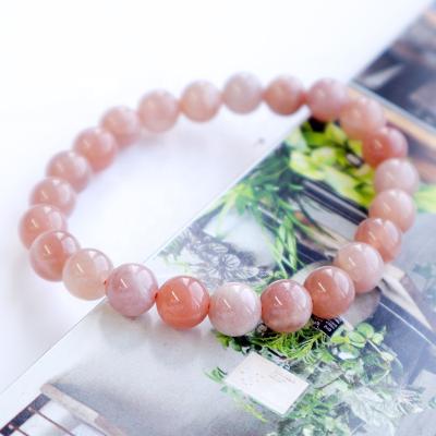 China Wholesale CLASSIC Sunstone AA Class Quartz Round Stone Hand Bead Bracelet Luxury Men Anti Worry Natural Stone Bracelets for sale