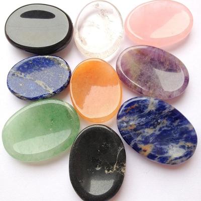 China art & Wholesale Customized Loose Gemstone Worry Stone Inch Loose Product Series Customized Clear Gemstone Quartz for sale