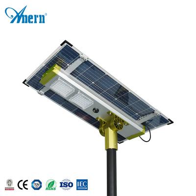 China Road High Power 120W Aluminum Alloy Solar Led All In One Street Light For Big Projects for sale