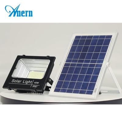 China Garden Bright Long Time Smart Motion Sensor Flood Light 10w 20w 40w Solar Power Led Flood Light for sale