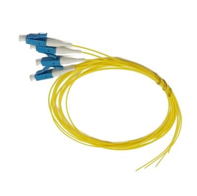 China FTTH LC UPC SM Simplex 9/125 G652D/G657A PVC/LSZH 0.9mm Fiber Pigtail for sale