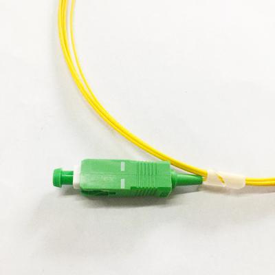 China FTTH Factory Customization Pigtail SC APC SM 9/125 1.5m 0.9mm G657A LSZH Fiber Optic Pigtail for sale