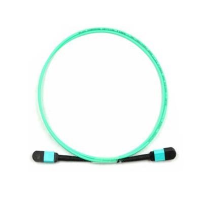 China Telecom/Data Center Core 12 Mpo Mtp To LC Fiber Optic Patch Tie Om3 Om4 Multimode Cord 40gbps 3.0mm Aqua Lszh Fiber Optic Patch for sale