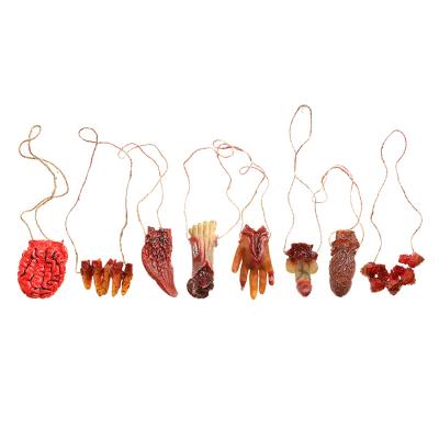 China Scary Decoration Supplies Halloween Simulation Human Organ Scary Decoration Props Halloween Deception for sale